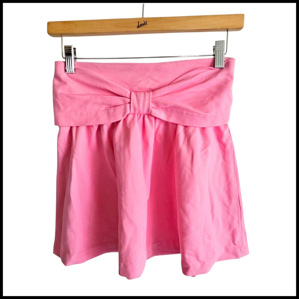 Kate Spade Pink Bow Skirt the‎ Rules Flared Mini Skirt Party Cute L